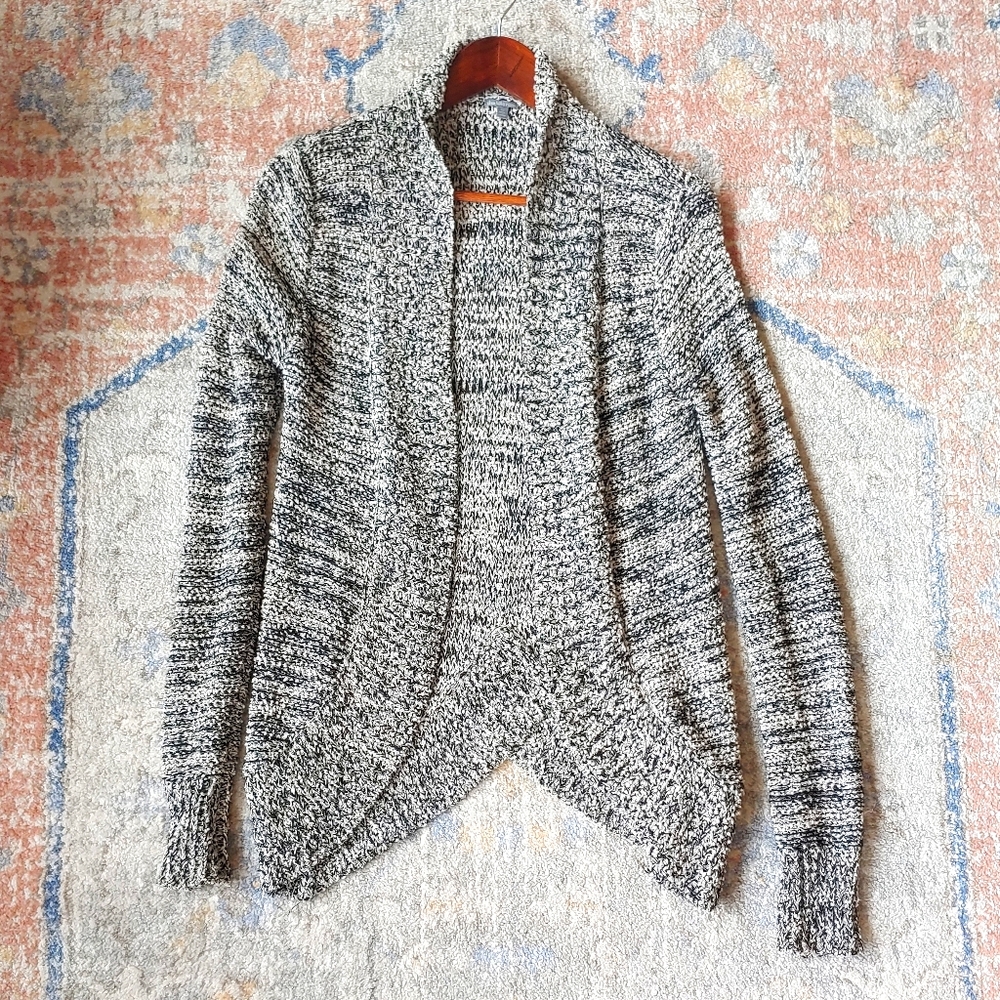 Charlotte Russe | Black & White Marled Sweater